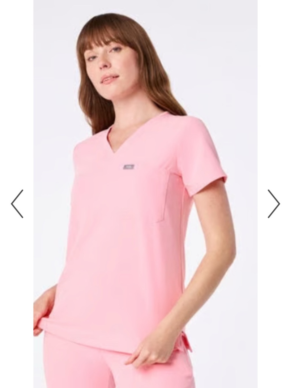 Figs Fight Club Pink Catarina One Pocket Scrub Top